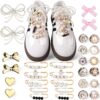30PCS Shoe Charms for Sneakers - Lace Charms Contain Bows/Cl...