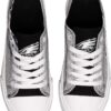 FOCO Women's NFL Team Logo Ladies Fashion Glitter Low Top Ca...