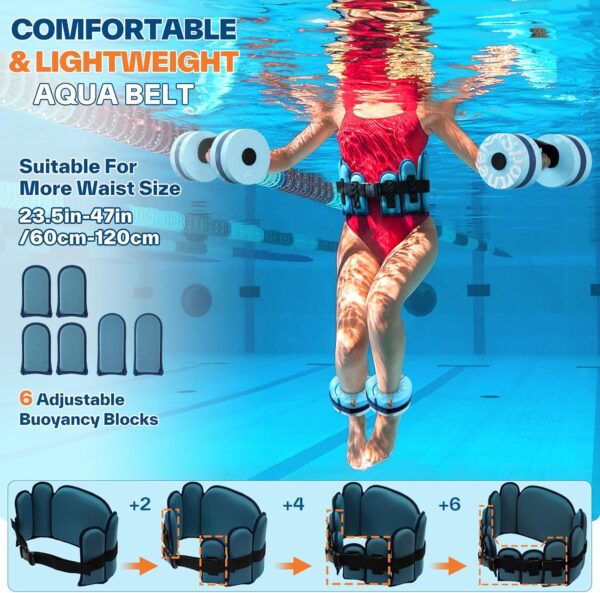 Sportneer Water Aerobics Pool Exercise Equipment Water Worko...