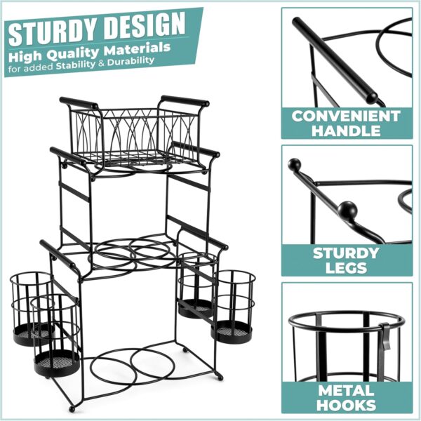 Sorbus® Buffet Caddy — 7-Piece Stackable Set Includes Plate,...
