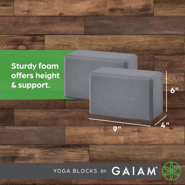 Gaiam Yoga Block - Supportive Latex-Free Eva Foam - Soft Non...