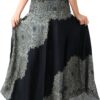 Long Skirts for Women Maxi Boho Skirt Floral Print