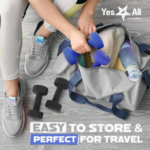 Yes4All Neoprene Coated Dumbbell Hand Weight Sets of 2 - Mul...