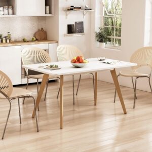 47.2" Dining Table for 4-6 Person - Rectangular Kitchen Tabl...