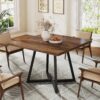 Tribesigns Square Dining Table for 2, 31.5" Industrial Dinne...