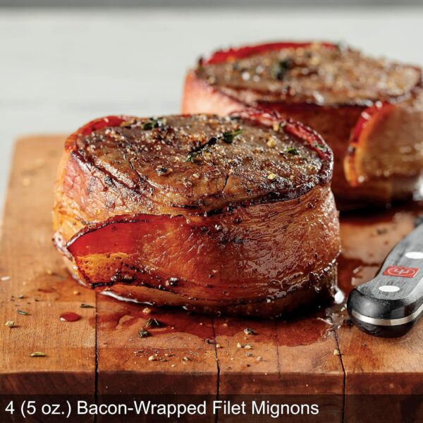 Omaha Steaks Deluxe Gift Package (4 Bacon-Wrapped Filet Mign...