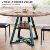 Round Dining Table Set for 4, Kitchen Table and Chairs for 4...