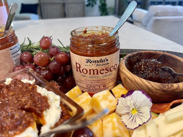 Spicy Romesco Dip, Spread, Sauce - Small-Batch with Almonds,...