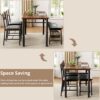 IRONCK Dining Table Set for 4, Kitchen Table with Upholstere...