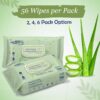 X Large Wet Wipes for Adults - 2 Packs of 56 [112 Count] Dis...