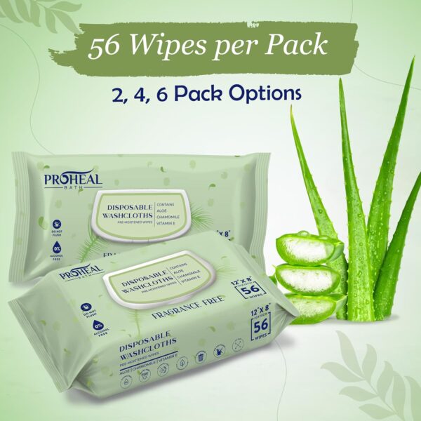X Large Wet Wipes for Adults - 2 Packs of 56 [112 Count] Dis...