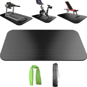 Bike Mat,Treadmill Mat,For Walking Pad,Elliptical,Exercise B...