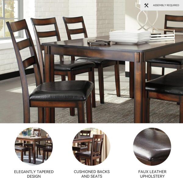Signature Design by Ashley Coviar 6 Piece Dining Set, Includ...