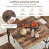 Giantex 5-Piece Dining Table Set W/Counter Height Table & 4 ...