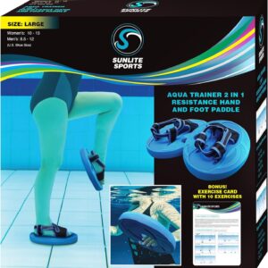 Sunlite Sports Aqua Trainer 2-in-1 Resistance Hand and Feet ...