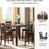 Signature Design by Ashley Bennox 5 Piece Counter Height Din...