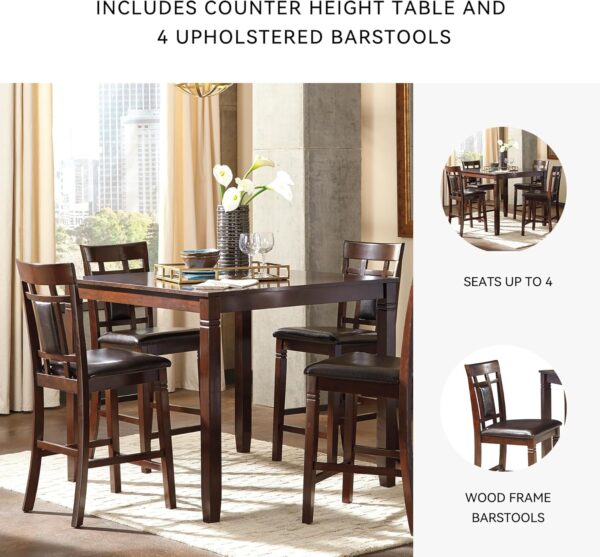 Signature Design by Ashley Bennox 5 Piece Counter Height Din...