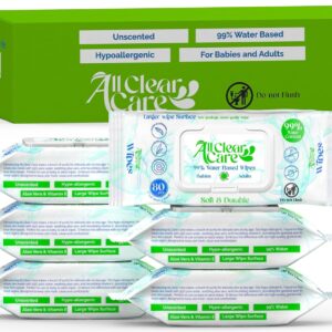 Baby Wipes, Unscented Wipes for Sensitive Skin, Large Soft D...