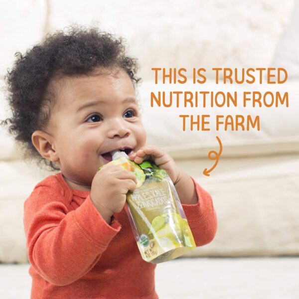 Happy Baby Organics Stage 2 Baby Food Pouches, Gluten Free, ...