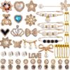 Charms for Socks Safety Pin Brooch,55pcs Junk Sock Charms Pi...