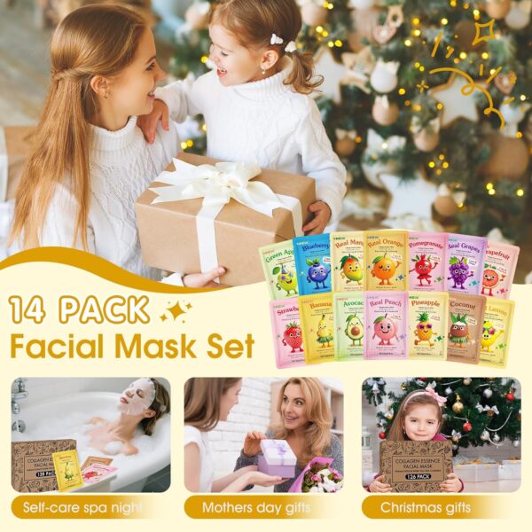 126 Pack Sheet Hydrating Face Masks Skincare for Women, Bulk...