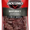 Jack Link's Beef Jerky, Peppered, Half Pounder Large Jerky B...