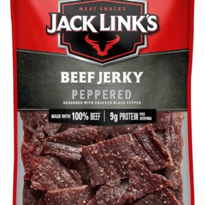 Jack Link's Beef Jerky, Peppered, Half Pounder Large Jerky B...