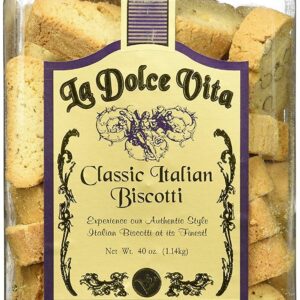 La Dolce Vita Classic Italian Biscotti Almond, 40 Ounce