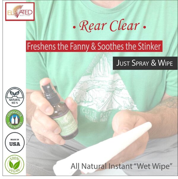ELEVATED Rear Clear - Toilet Paper Spray for Wiping – Makes ...