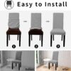 Easy-Going 100% Waterproof Dining Room Chair Cover Set of 6,...