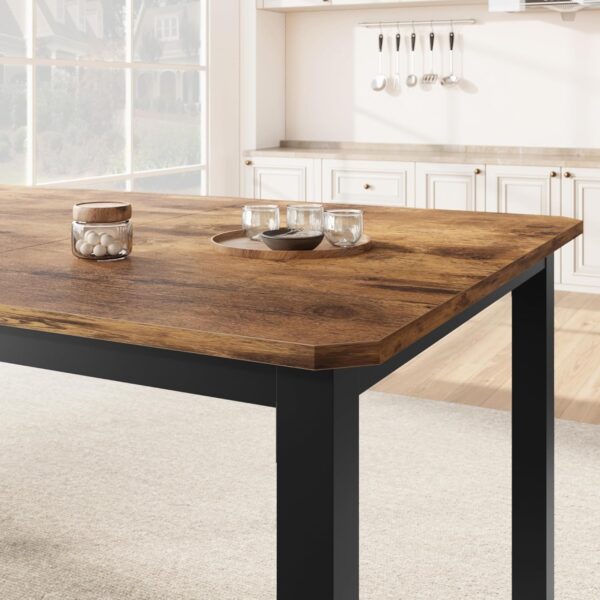 GarveeHome Industrial Dining Table for 6-8 People, 78.7 Inch...