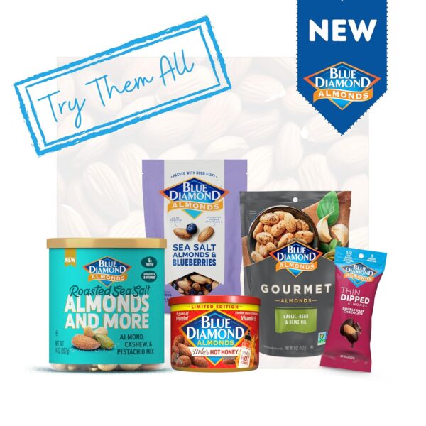 Blue Diamond Almonds, Gourmet Specialty Garlic, Herb, and Ol...