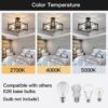 ZGLAOJT 4-Lights Close to Ceiling Light，Black Light Fixture ...