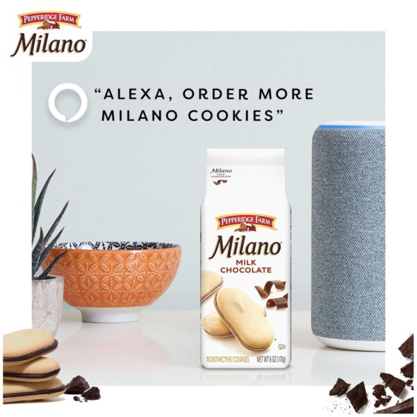 Pepperidge Farm Milano Milk Chocolate Cookies, 6 OZ Bag (15 ...