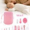 Baby Healthcare and Grooming Kit 15 in 1, Safe Baby Grooming...