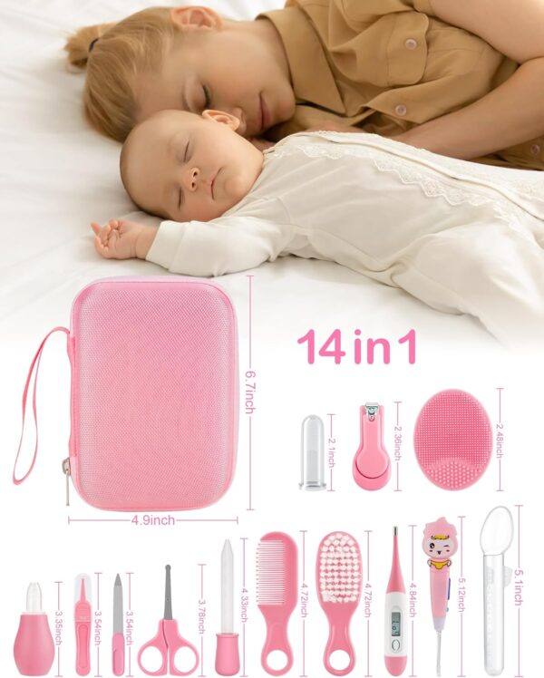 Baby Healthcare and Grooming Kit 15 in 1, Safe Baby Grooming...