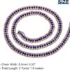 uxcell 2 Yards 3 Rows Rhinestone Chain, 8.5mm Bling Crystal ...