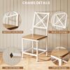 IRONCK Dining Table Set for 4, Round Kitchen Table and 4 Sto...