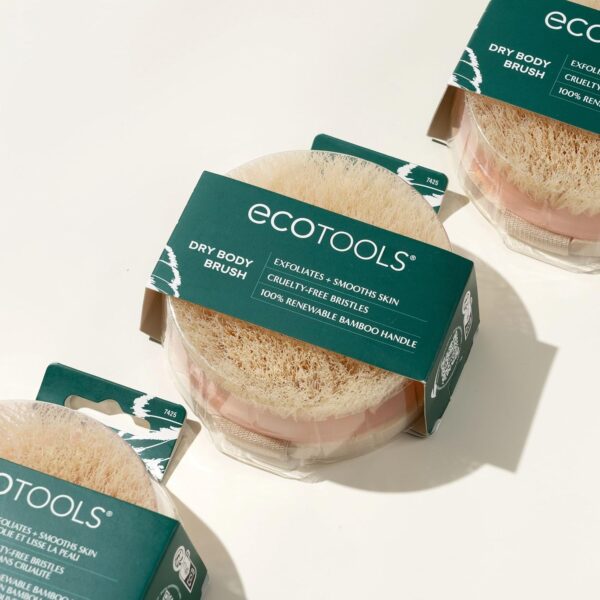 EcoTools Dry Body Brush, Cruelty-Free Bristles Exfoliate & S...