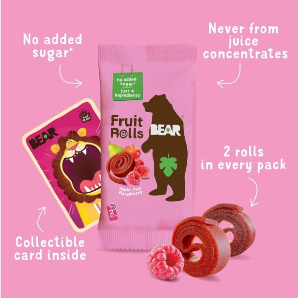 Bear Yoyo Fruit Roll Rasp Mltpk 3.5 OZ