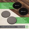 Gaiam Core Sliding Discs - Dual Sided Workout Sliders for Ca...