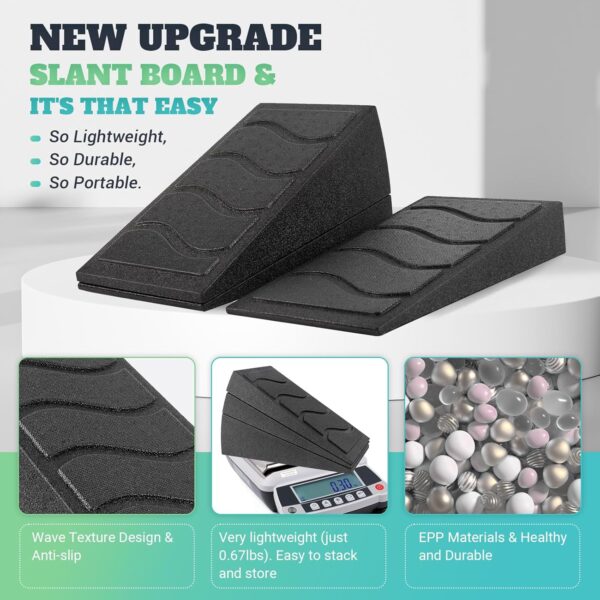 Slant Board for Calf Stretching, 5 Adjustable Angles Incline...
