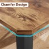 GarveeHome Industrial Dining Table for 6-8 People, 78.7 Inch...