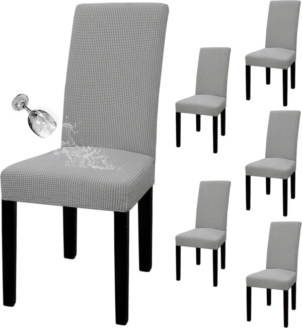 Easy-Going 100% Waterproof Dining Room Chair Cover Set of 6,...