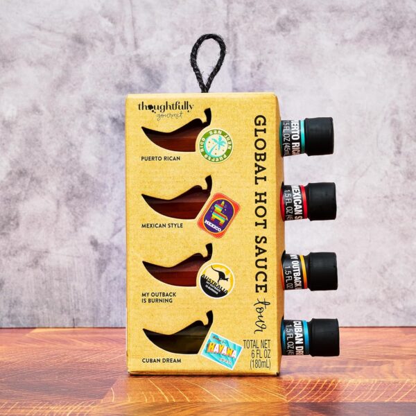 Thoughtfully Gourmet, Global Hot Sauce Gift Set, Internation...