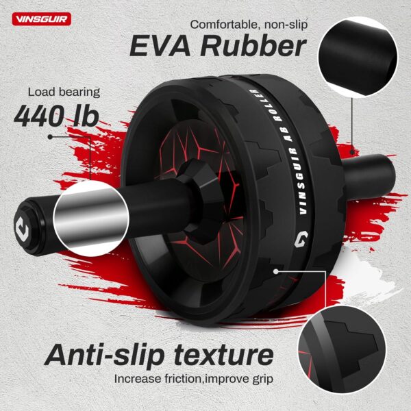VINSGUIR Ab Roller Wheel, Abs & Core Workout Equipment for H...