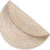 SHACOS 15 inch Round Braided Placemats Set of 6 Non Slip Hea...