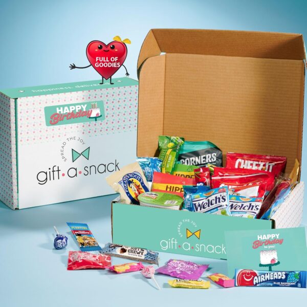 Gift A Snack - Happy Birthday Snack Box Variety Pack Care Pa...