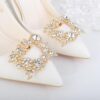 JWICOS 2Pcs Bride Shoe Charms - Rhinestone Women Shoe Jewelr...