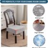 Waterproof Stretch Seat Covers,Dining Room Chair for 4 Set R...